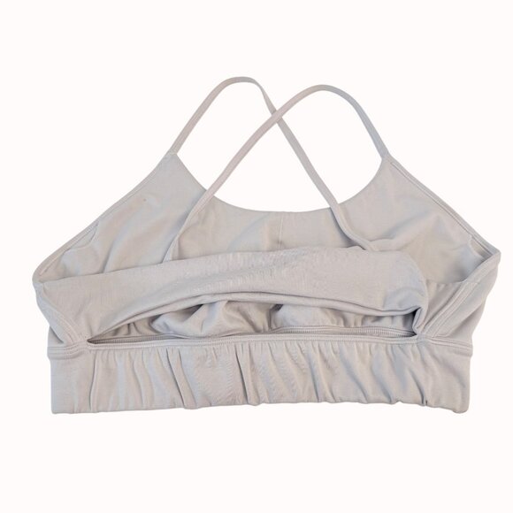 Reebok Lavender Sports Bra Cross Back Straps Cut Out Womens Size M Stretchy - Picture 8 of 8